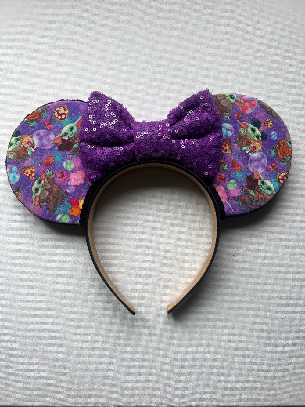 Mandalorian Grogu Baby Yoda Themed Mouse Ear Headband
